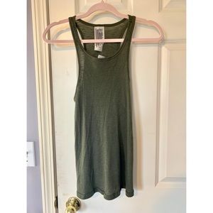 NWT Free People dark olive tank top